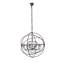 Lustre en forme de globe à 6 lumières de style bougie avec détails en cristal Svante-22859126-22859127