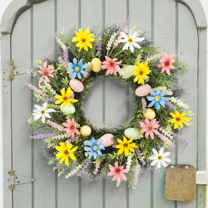 20 po marguerites colorées et couronnes de Pâques lavande