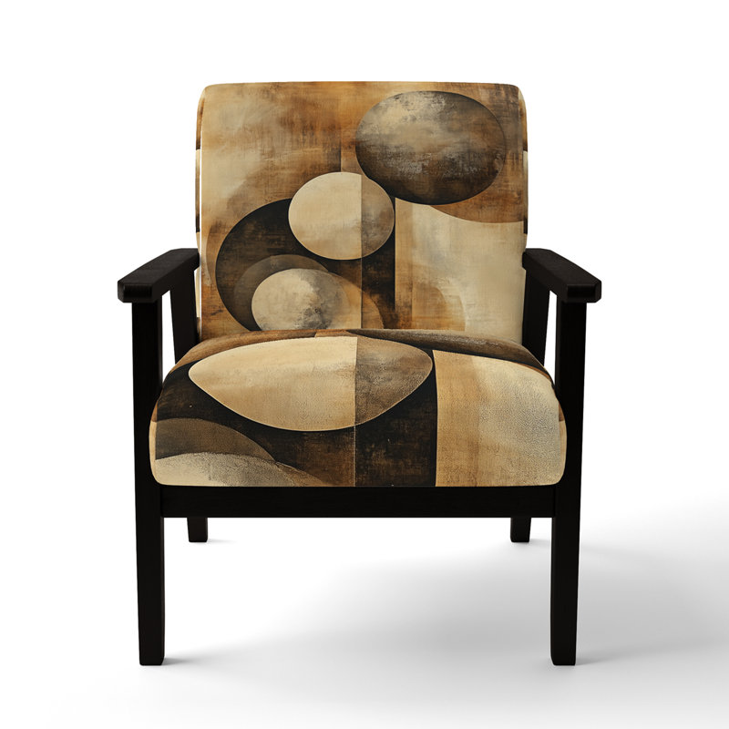 Chaise d'appoint Abstract Shapes, Black Square Arms