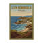 Llyn Peninsula, Wales - Romantic Coastal Escape Travel Poster. Giclee Print On Wrapped Canvas. Wall Art, Home Decor - Regions & Scenic Areas, Wales - Wrapped Canvas Print-1831148559