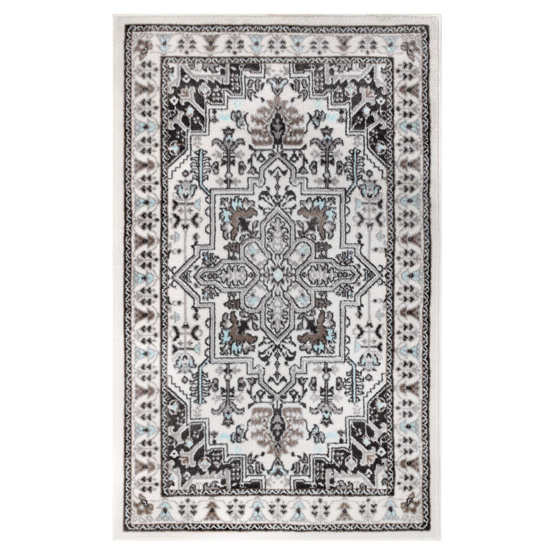 Einsgrove 100% Polypropylene Southwestern Medallion Area Rug, Rectangle 5' x 8'