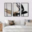 Golden Minimalist Abstract IV - ensemble d'art mural moderne sur toile-88084263-88084262