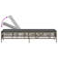  Chaise longue en rotin PE gris 77,9 po x 21,7 po x 37,8 po-1574177254-1574177249