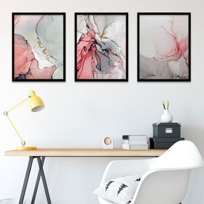 Marble Swirls - 3 Piece Print Set