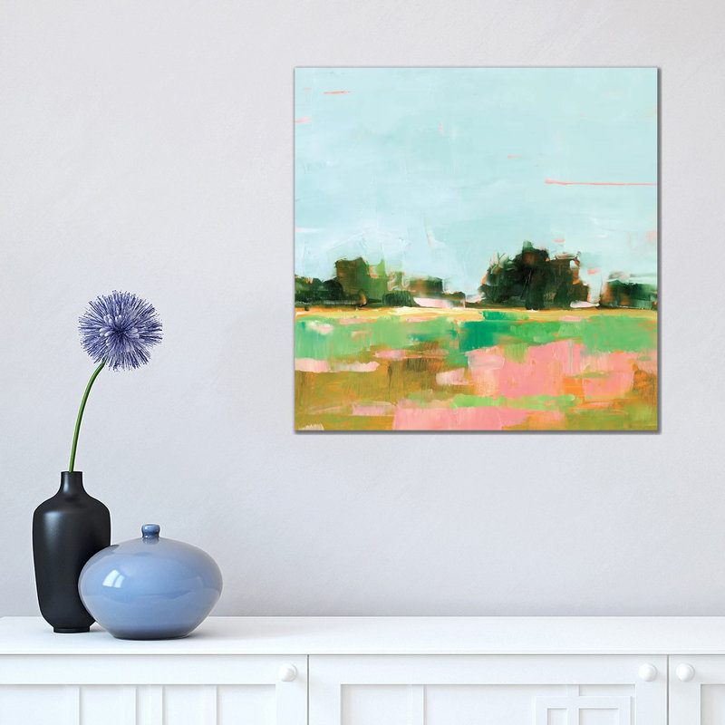 «Summer Glow I» par Ethan Harper - reproduction d'art, H 18 po x l 18 po x 1,5 po, Toile tendue, Pas de tapis