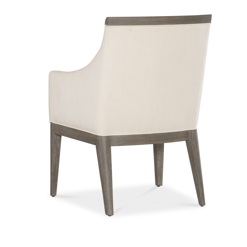 Modern Mood Upholstered Arm Chair, Dark Wood/Mink, Dark Wood/Mink