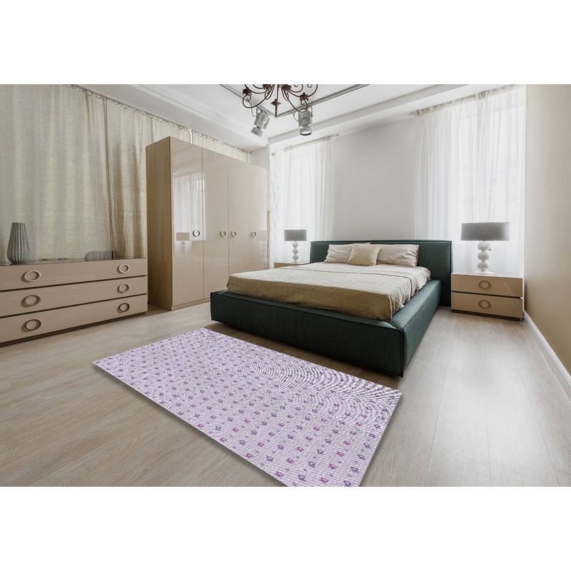 Tapis rose clair Power Loom, Rectangle 4 pi x 6 pi
