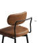 Ensemble de 2 tabourets de bar rotatifs à 360 ° avec tabourets de bar et coussins en cuir