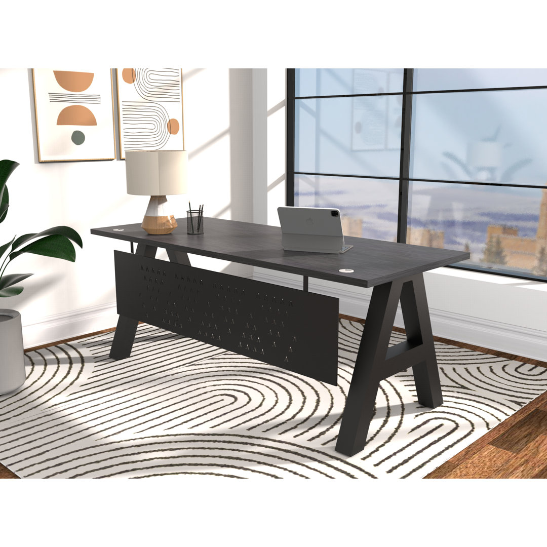 Modern A-Frame Desk Executive Desk Latitude Run® Top 