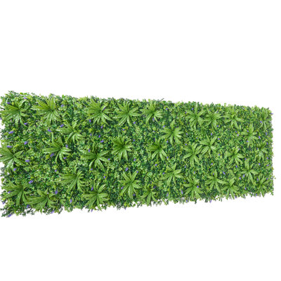 Mur végétal artificiel, panneaux de buis artificiel 40 x 120 po, haie de verdure protectrice contre le soleil, écran de gazon artificiel pour mariage, intérieur, extérieur, jardin, cour (1 pièce)