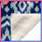 Blue Ikat Diamond Pattern Blankets-132415069