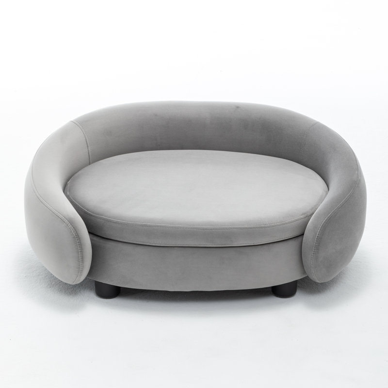Lit pour chien Malcolm Elegant Rectangle, Gris