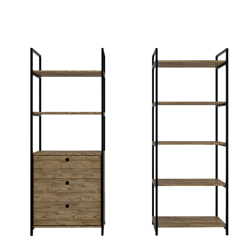 Kamm 160cm W Manufactured Wood Tiered Shelf