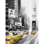 Décor de chambre à coucher Times Square et jaune - gris