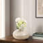 Vase décoratif décoratif en poterie pour la maison - Grand vase contemporain pour le salon et la salle à manger - Crème-2073983302