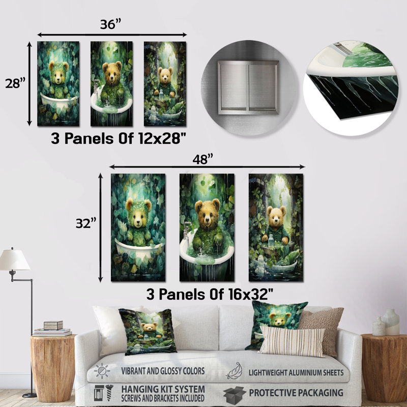 Ensemble de salle de bain 3 pièces, H 28 po x l 36 po