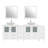  Modern 84" Double Bathroom Vanity Set with Mirror-27042767