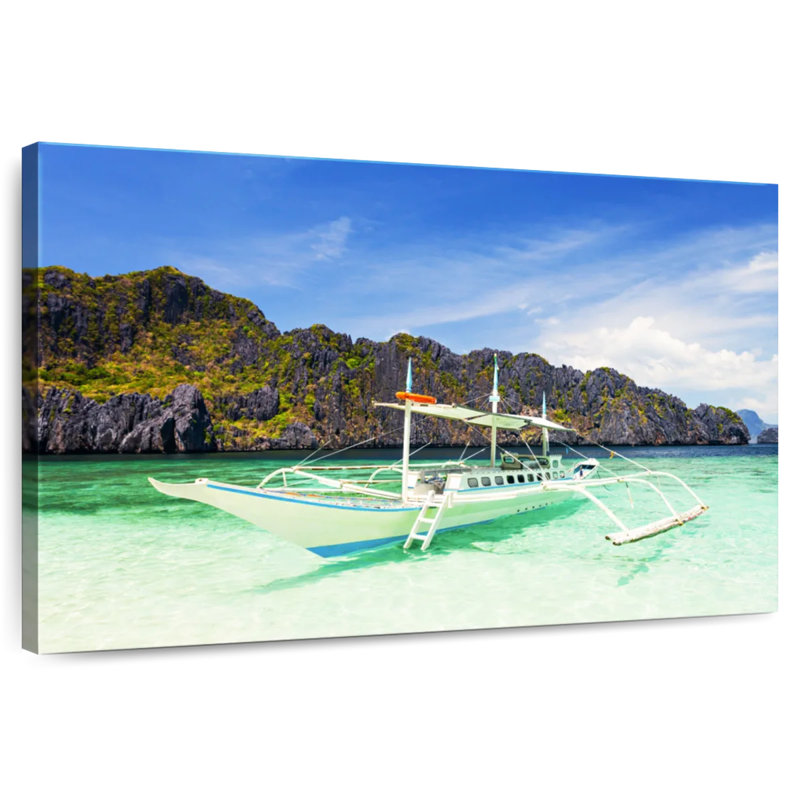 Mehar El Nido Boat, 8" H x 12" W