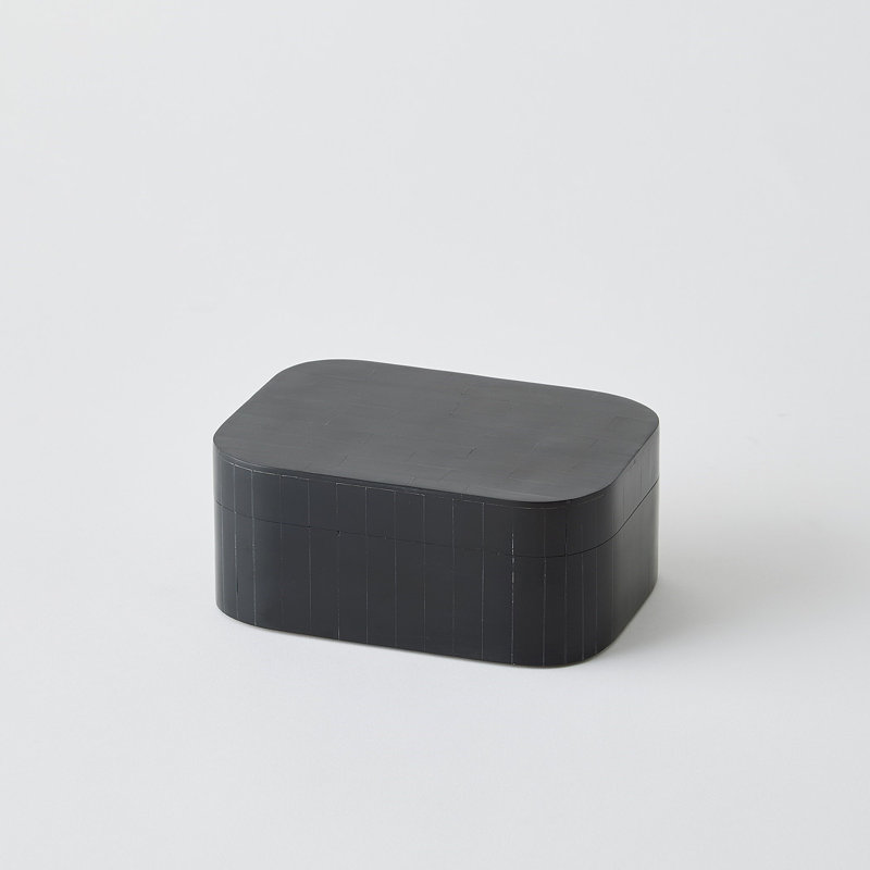 Handmade Resin Decorative Box, 3" H x 7.25" W x 5.25" D