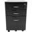 Mobile Storage Cabinet With Locking Drawers And File Compartment