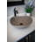 Eden Bath 16'' Gray Stone Circular Bathroom Sink