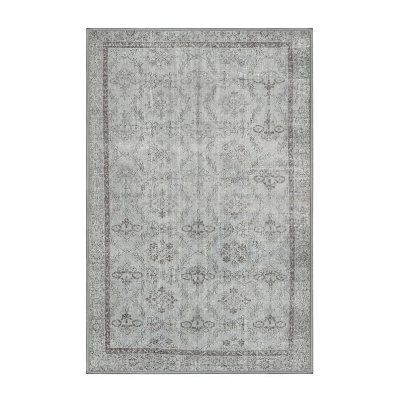Tapis oriental gris / noir, Rectangle 5 pi x 7 pi