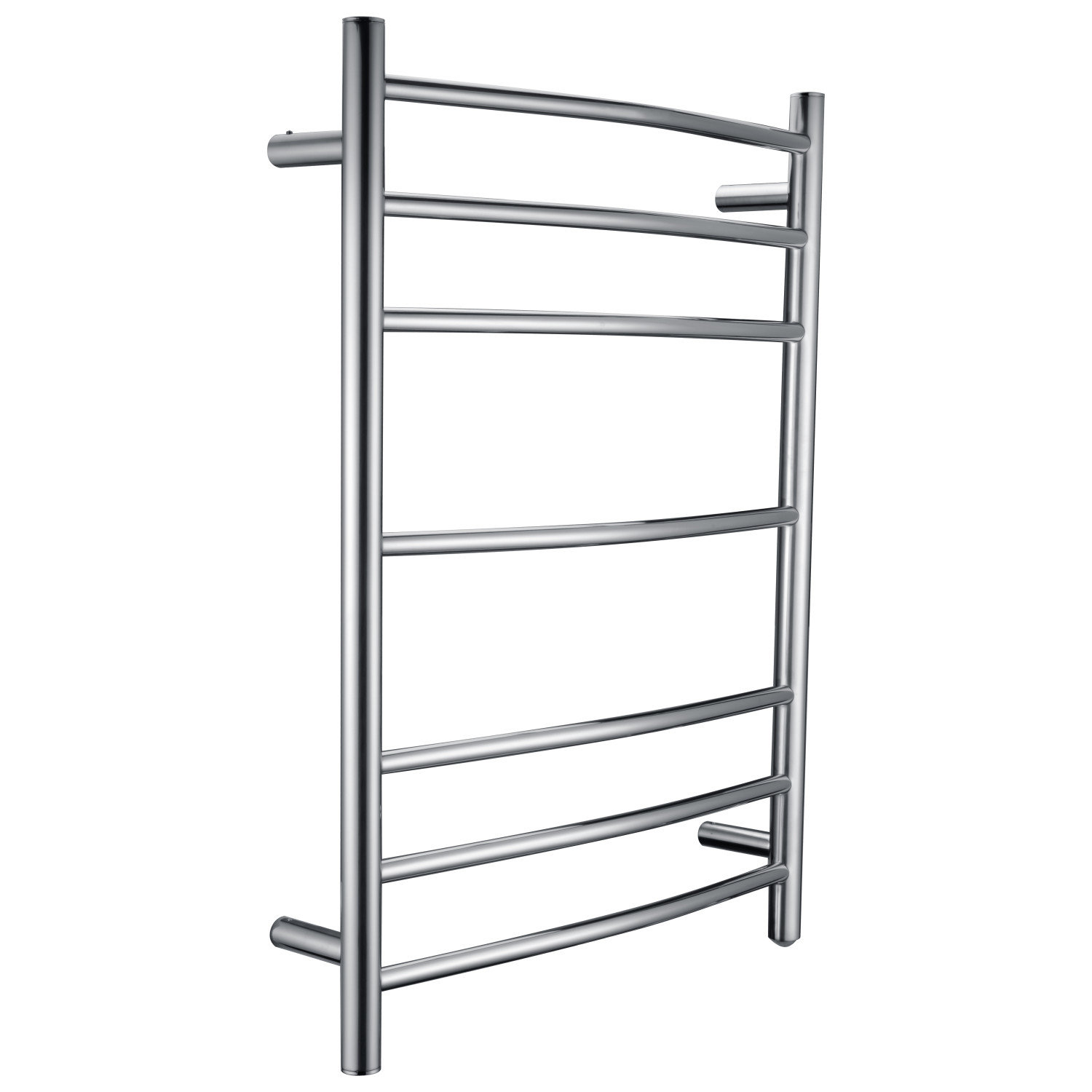 Gown Wall Mounted Electric Towel Warmer, Polished Chrome