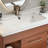 Mid-Century Modern Single Bathroom Vanity With Integrated Ceramic Undermount Sink