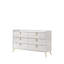 Commode 6 tiroirs Zeena, finition blanche