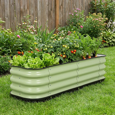  Galvanized Self-Watering Planter Box