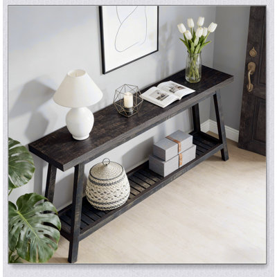 Canapé à 2 niveaux, console, table d'appoint