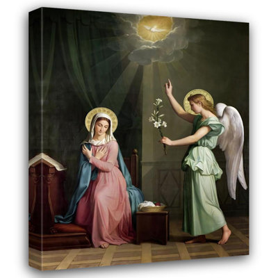 "Annunciation" by  Pierre-Auguste Pichon - Gallery Wrap Canvas Wall Art