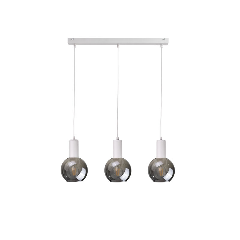 Myers 3 - Light Kitchen Island Pendant, White