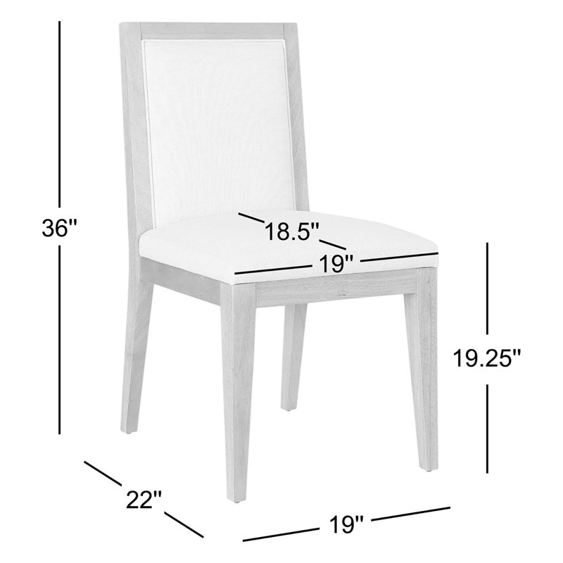 Chaise d'appoint rembourrée Meria, Mélange de lin blanc alpaga