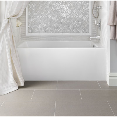 Designer Sydney 60" x 30" Alcove Soaking Acrylic Bathtub