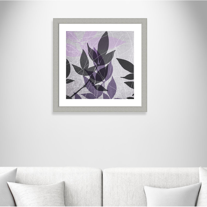 «Vibrant Purple Leaf III» par Eada, impression encadrée