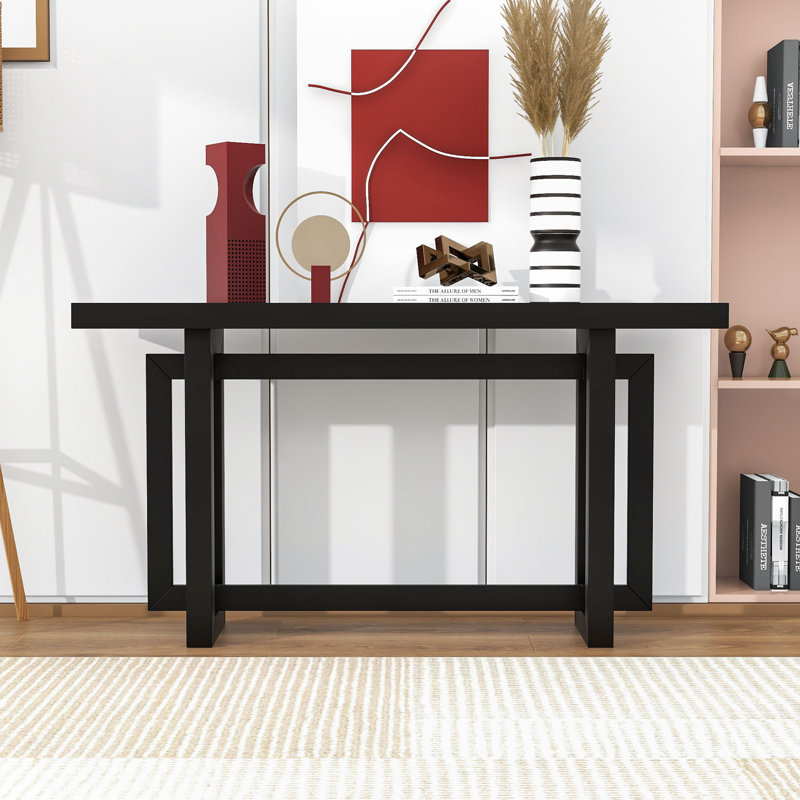 Versatile Entryway Table with Legs – Perfect Console, Black