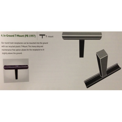 In-Ground Trash T-Mount Kit