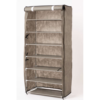 Portable 7-Tier Fabric Shoe Rack