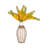 Vase Pottery and Terracotta Coastal Rope-Wrapped Detail 18-Inch White Decorative Accent for Home Office Bedroom Living Room Display.