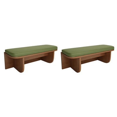 Restaurant Coffee Shop Bakery Dessert Shop Bench Faux Leather Upholstered Bench