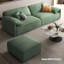 Coussin modulaire 86,61 po vert 100% polyester