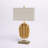 Astrid 30.5" H Metal Table Lamp with Linen Rectangular Shade