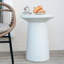 Table d'appoint d'extérieur H 24 po MGO Terrazzo, blanc