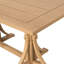 Table de salle à manger rectangulaire avec piètement à tréteaux incurvé-430304313