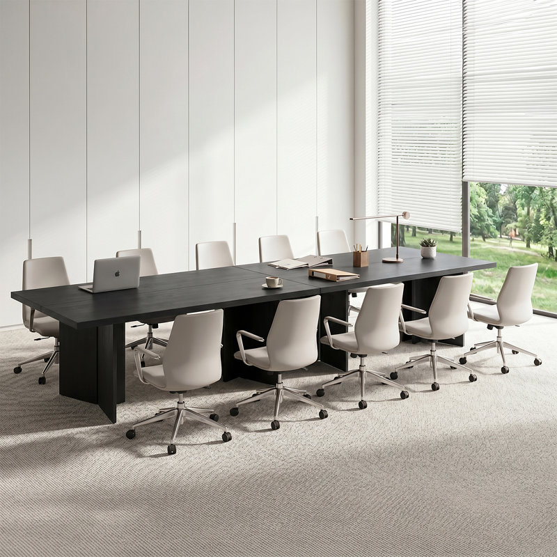 Hussan L-Shaped Metal Base Computer Desk, Gray Stand