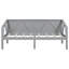 Lit de jour simple gris avec une silhouette épurée et élégante, une utilisation multifonctionnelle, une structure à support triangulaire et de l'espace sous le lit. L 79,5 po x l 42,3 po x L 34,7 po. Assemblage requis. Élégance intemporelle moderne.-1648484938-1648484941