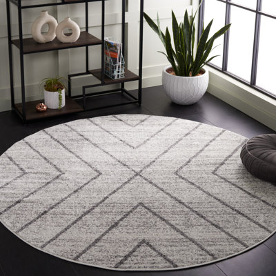 Tapis ivoire / gris foncé Janzen