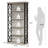 71" Etagere Bookshelf Set, 5-Shelf Industrial Bookcase For Home Office, Living Room-1557688292-1567574756