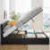 Estella Upholstered Bed Frame with Headboard, Ottoman Under-bed Storage